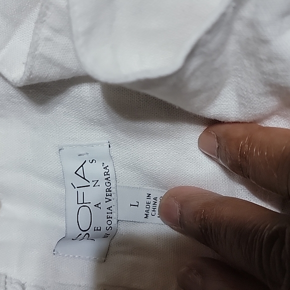 2 peplum fit linen and blue jean never been worn no tags - Picture 3 of 8